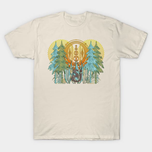 Mysterious Forest SCI String Cheese Incident Adventure Fun Festival Concert Trees T-Shirt by Shayna